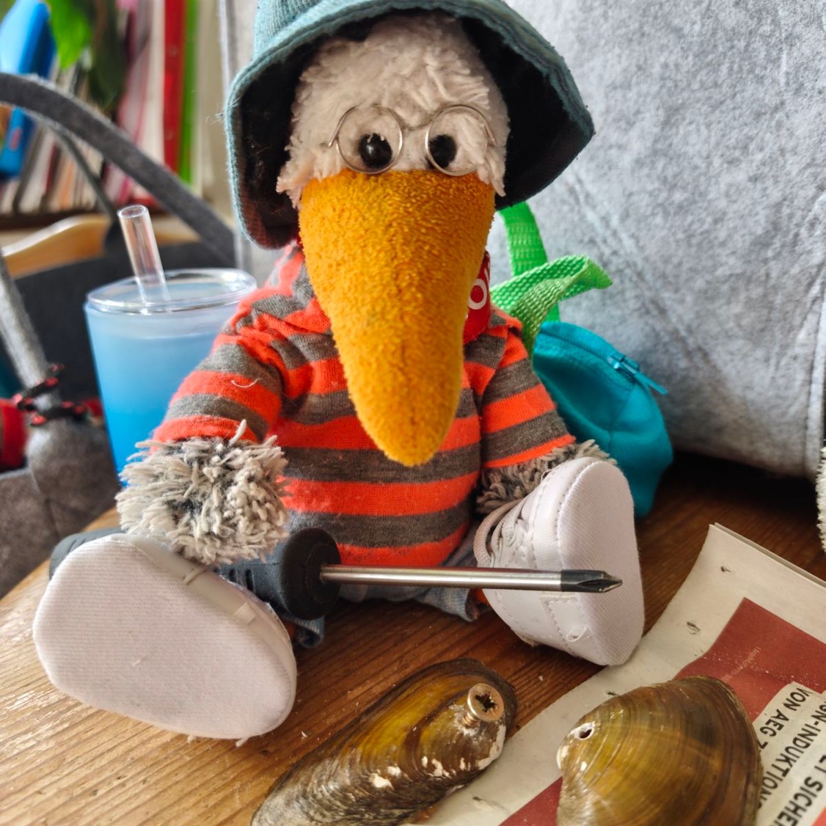 Muscheln bohren